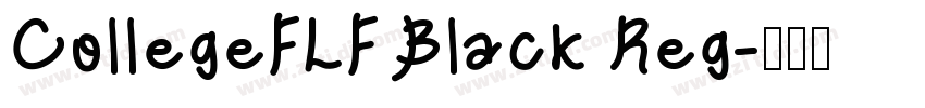 CollegeFLF Black Reg字体转换